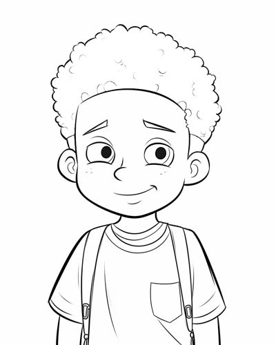 boy coloring page