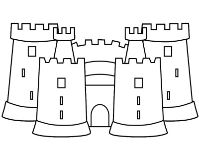 castle coloring pages