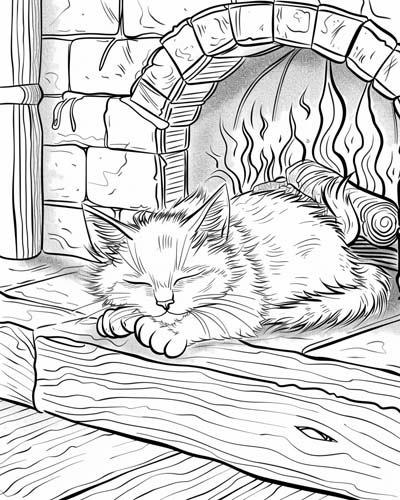 adult coloring pages of cats