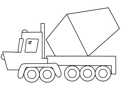 dumptruck coloring page