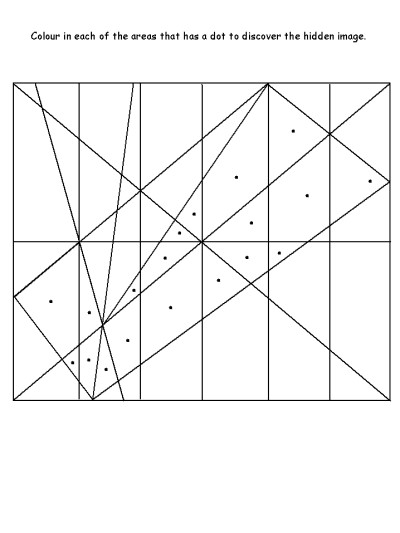 checkmark dot puzzle coloring page