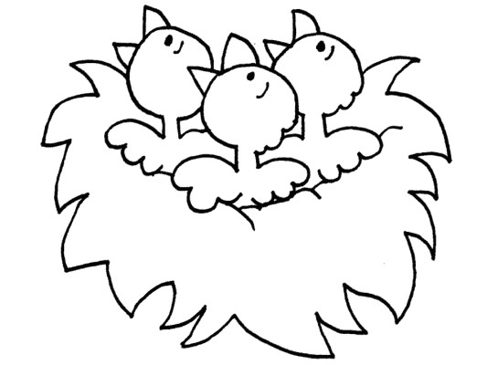 nest coloring page