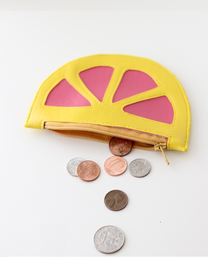 Citrus Wedge Coin Purse