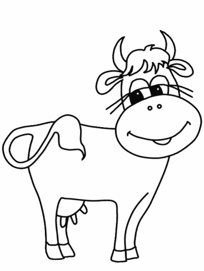 cow coloring page