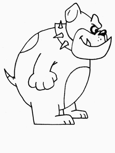 guard dog coloring page