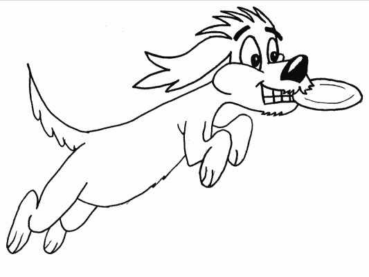 dog coloring page