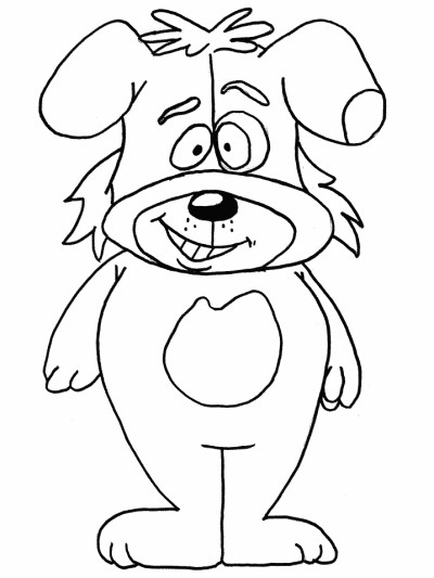 dog coloring page