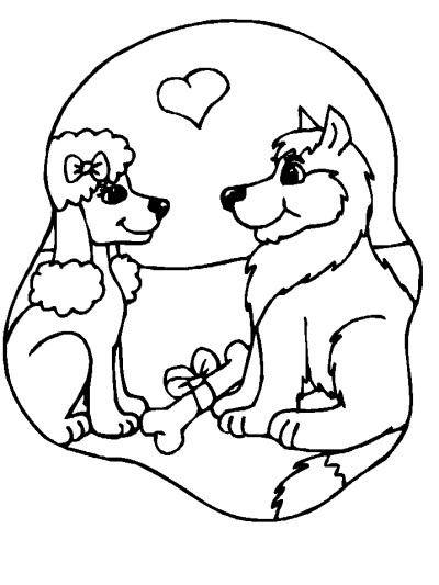 dog coloring page