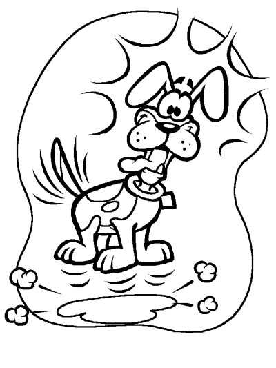 dog coloring page