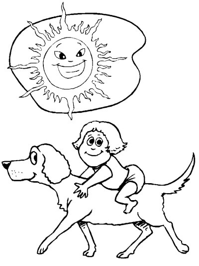 dog coloring page