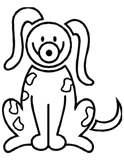 dog coloring page