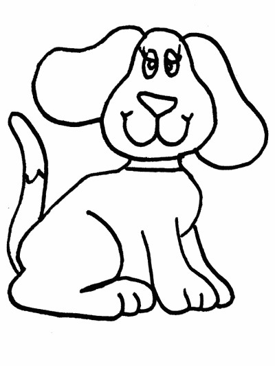 dog coloring page