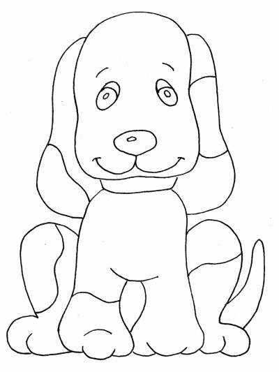 puppy coloring page