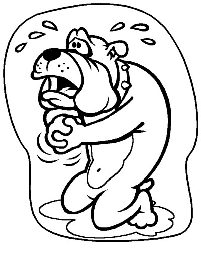 dog coloring page