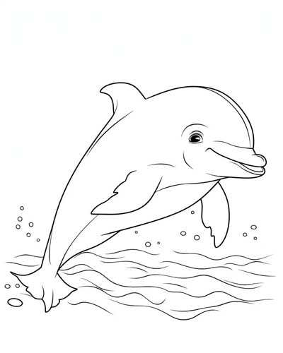 dolphin coloring pages