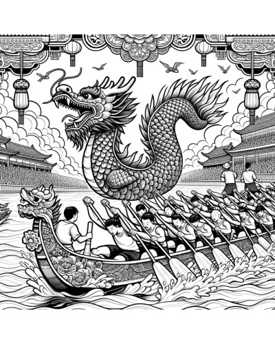 Dragon Boat coloring page