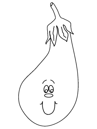 eggplant coloring page