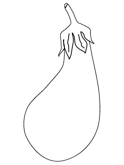 eggplant coloring page