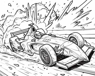 F1 Series coloring page