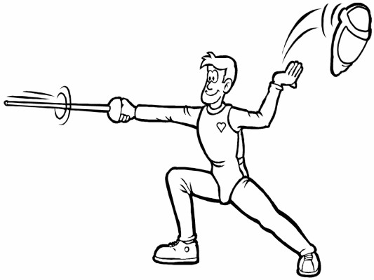 Fencing Coloring Page