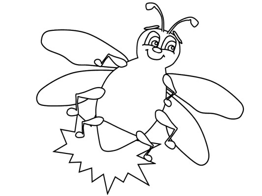 firefly coloring page