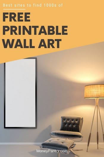 You can print free (ready to hang) wall art from these sites...