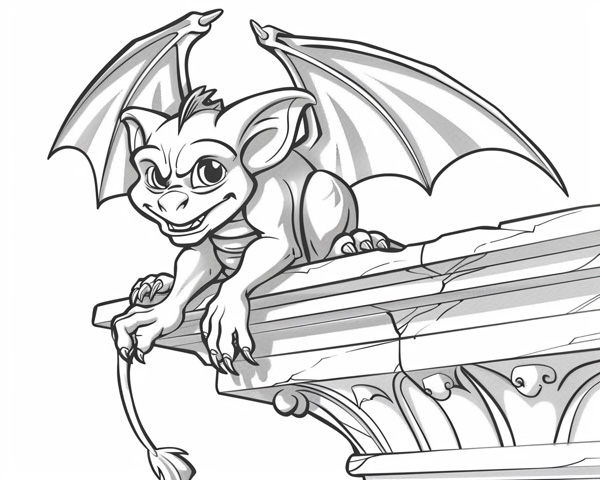 gargoyle coloring page