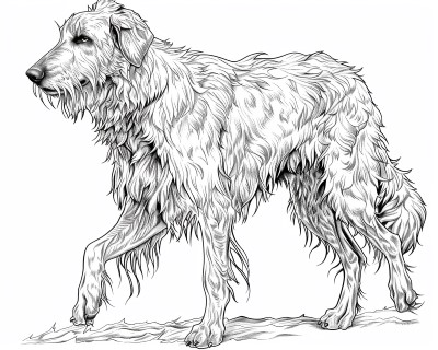 Gelert from Welsh legend coloring page