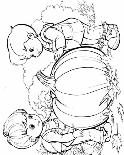 coloring page of the giant pumpkin contest