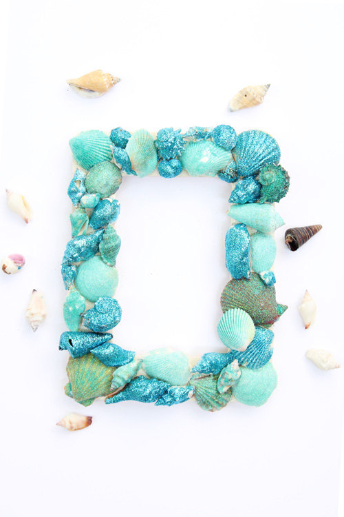 Glitter Sea Shell Picture Frame