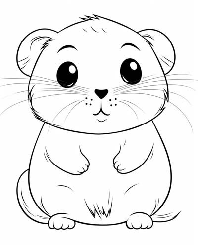 baby gopher coloring page