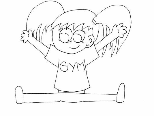 Gymnastics Coloring Page