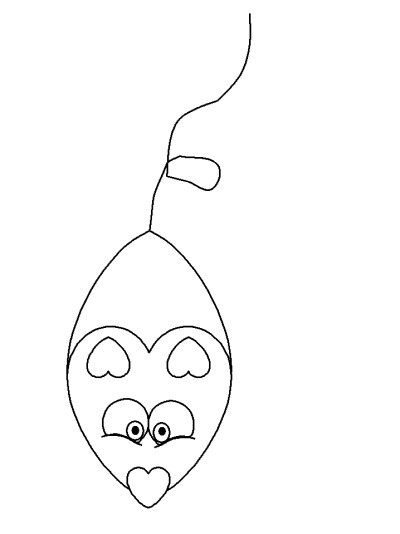 mouse coloring pages