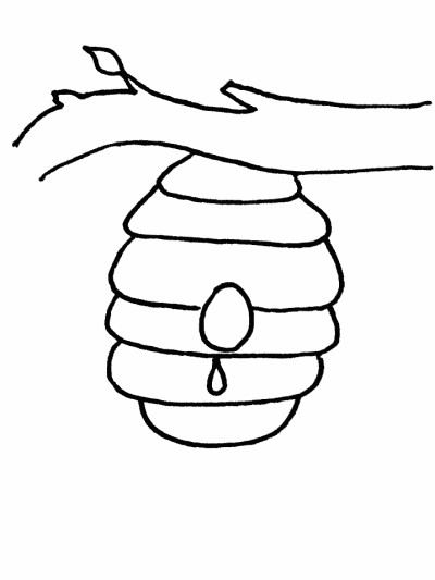 beehive coloring pages