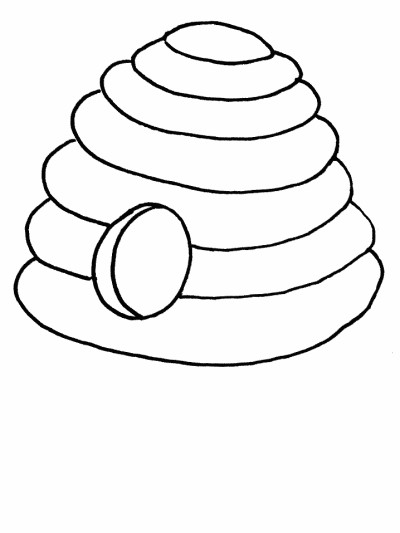 bee hive coloring pages