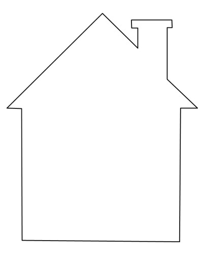 house coloring page