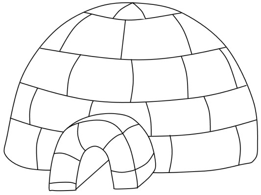 igloo coloring pages