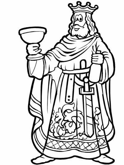 King coloring page