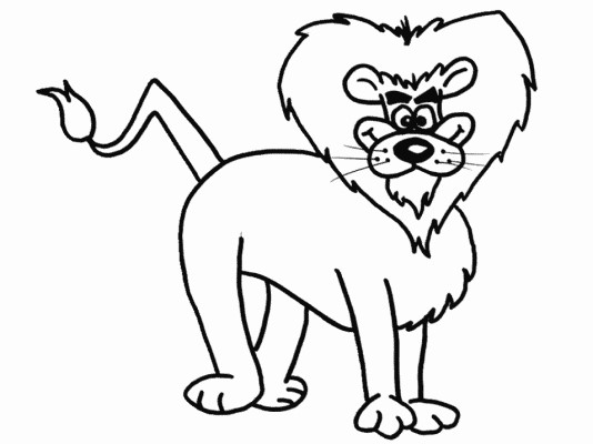 lion coloring page