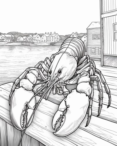 lobster coloring pages