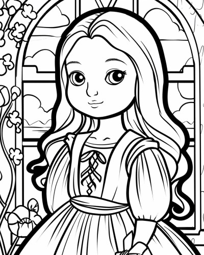 Mona Lisa coloring pages