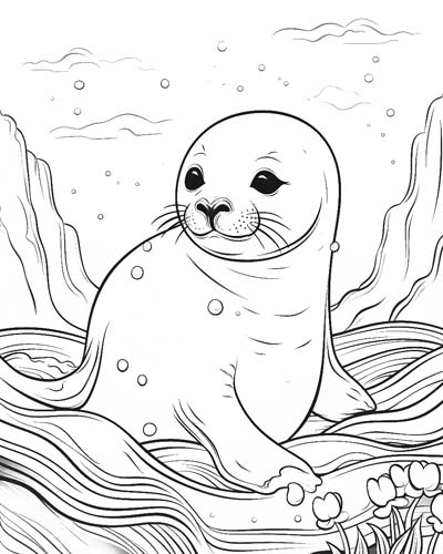 seal coloring pages