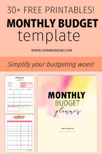 Free Monthly Budget Template Binder from Shining Mom