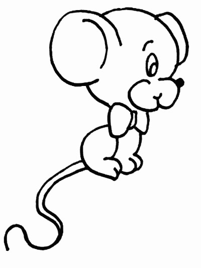 mouse coloring page