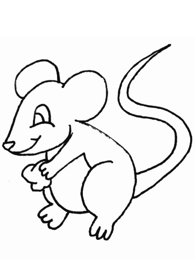 mouse coloring page