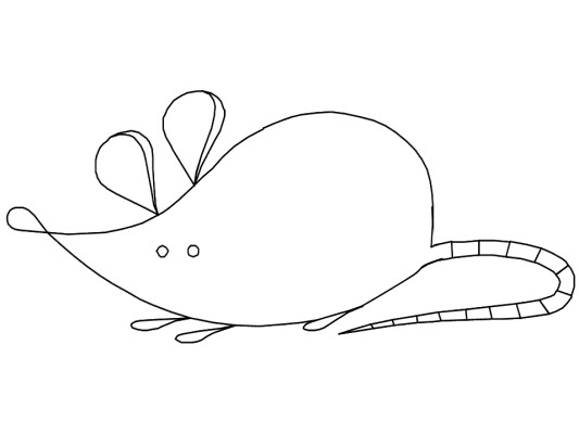 mouse or rat coloring page