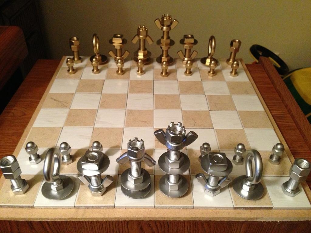 Nuts & Bolts Chess Set