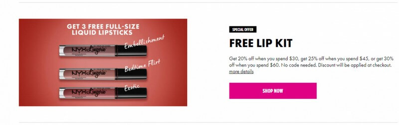 Get free lipsticks from NYX