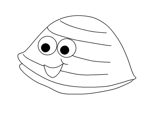 oyster coloring page