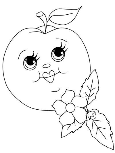 peach coloring page